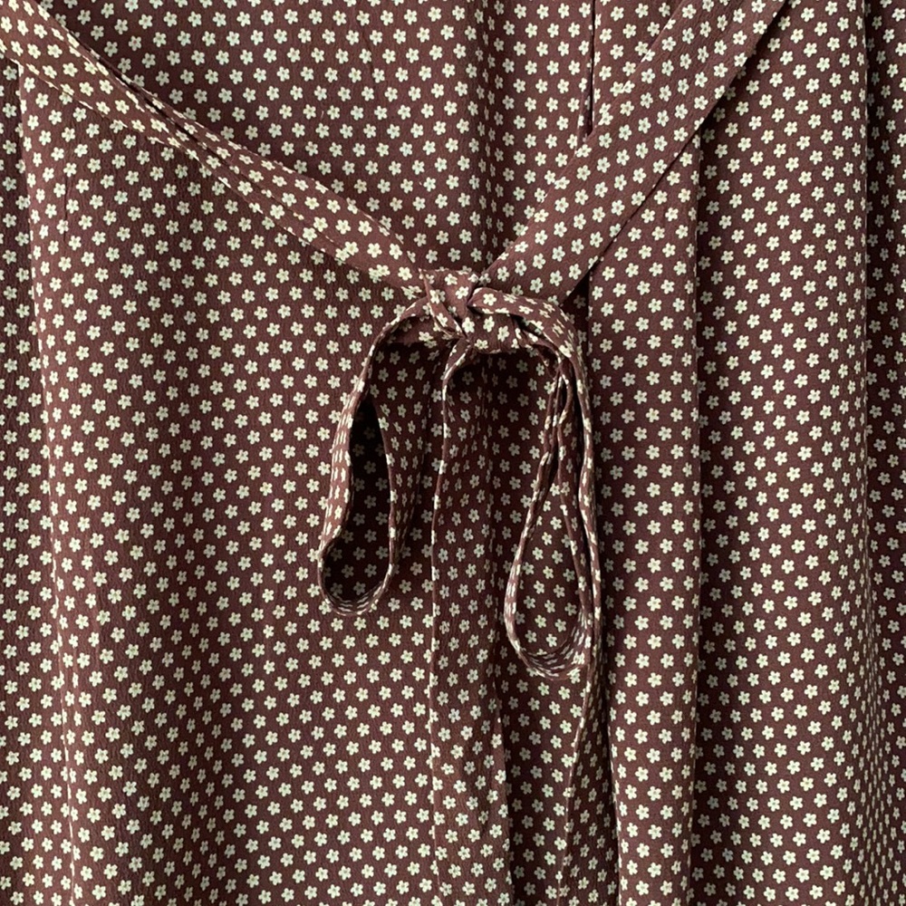 Lisa D soft 100% silk peasant dress - Picture 11 of 16